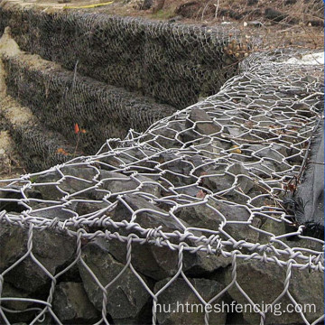 galvanizált Gabion kosarak Gabion háló a folyó falához